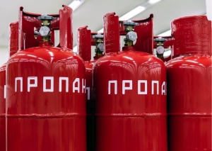 Russian gas cylinders