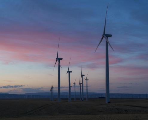 Hernieuwbare energie overtreft fossiel in Europese stroomproductie wind-energie windparken